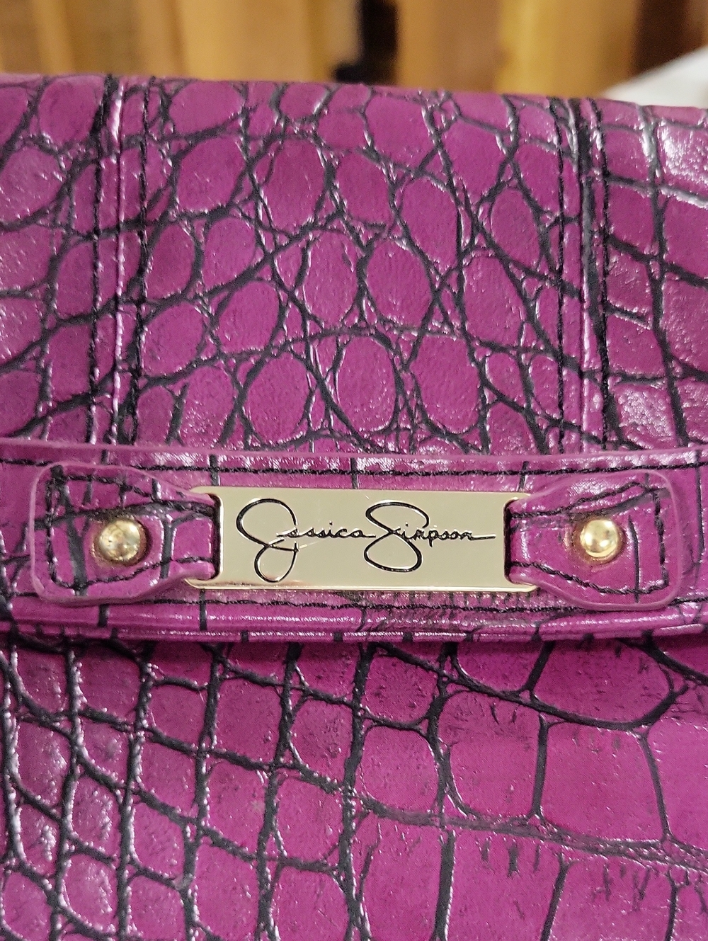 💜Jessica Simpson clutch 💜 - Picture 3 of 6
